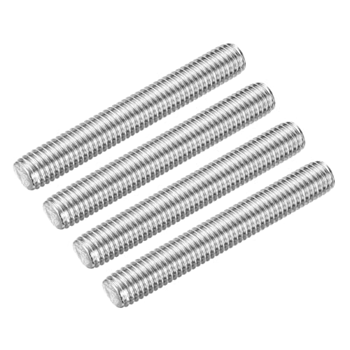 MECCANIXITY Fully Threaded Rod 1/2"-13 UNC Thread Pitch 304 Stainless Steel Right Hand Threaded Rods Bar Studs,3.54 Inch 4 Pack - size: 1/2"-13 UNC x 3.54 inch