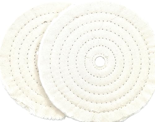 Buffing Wheel 8" x 5/8", 40 Ply, 2 Pack