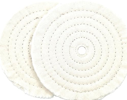 Buffing Wheel 8" x 5/8", 40 Ply, 2 Pack