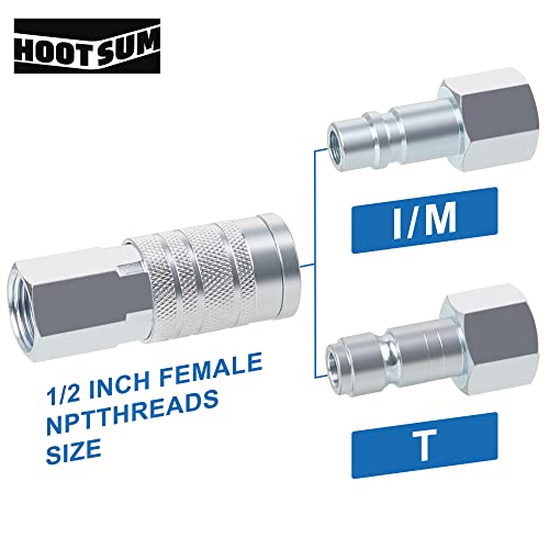 1/2’’ Air Hose Fittings Set High Flow Quick Connect Fittings