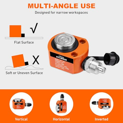 Nilight 20Ton Hydraulic Cylinder Jack Porta Power Ram Single Acting Lifting - size: 20T Jack