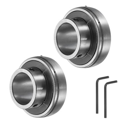 uxcell 2pcs UC208-25 Pillow Block Bearings 1-9/16" Bore Bearing Units Chrome Steel (GCR15) Flange Mounted Bearing Housing with Wrench - size: UC208-25 (ID 1 9/16")