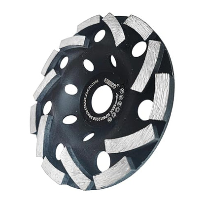 HERZO 5 Inch Concrete Grinding Wheel，Diamond Concrete Grinding Wheel for Granite, Marble, Cement, Stone, Rock - size: 5 Inch Strange