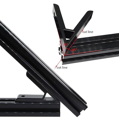 4 Set 45 & 135 Degree 2020 Aluminum Extrusion Corner Angle Brackets - style: 45 135D20-4P