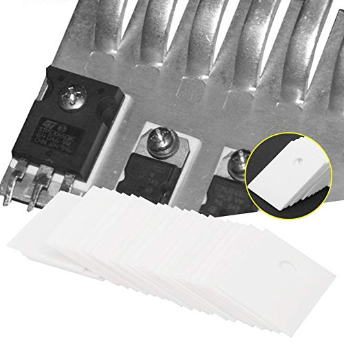 Ceramic Sheet, Alumina Ceramic Sheet, 100pcs To-247 Alumina Ceramic Insulating Sheet Mos Transistor Igbt Cooling Pad 17 X 22 X 1mm