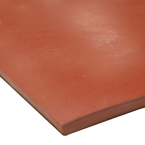 Small Parts 35-007-125-036-048 Styrene-Butadiene Sheet, Red, 0.125" Thick, 36" Width, 48" Length, 75A Durometer, ASTM D2000 AA
