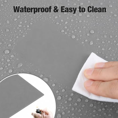 3 Pack Silicone Rubber Sheeting, 11.5" x 11.5" x 1/24" Thick, Flexible Heat Resistant Silicone Gasket Sheet, 60A Durometer for Seals, Pads, Insulation, DIY Craft Projects - color: Grey