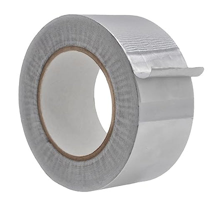 WOD Aluminum Foil Tape - 2.5 inch x 50 yd. Heat Shield Reflective Sealant Tape - Ideal for HVAC, Duct, Pipe, and Metal Insulation and Repair Home or Business Uses AFTR36 - size: 2.5 inch (63mm)