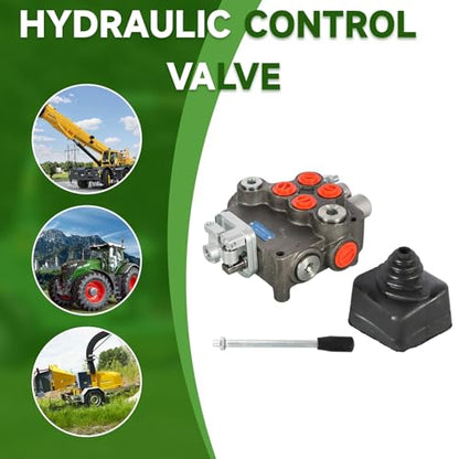 ALL-CARB 2 Spool Hydraulic Directional Control Valve 21GPM 3625PSI SAE Ports for Tractor Loader