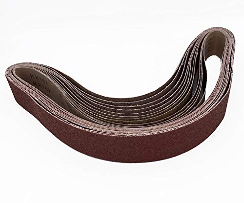 14 PCS 2x42 Sanding Belt, 2 Each of 40 60 80 120 180 240 400 Grit Aluminum Oxide Belt Sandpaper for 2 X 42 Inch Belt Sander - size: 2x42 inch