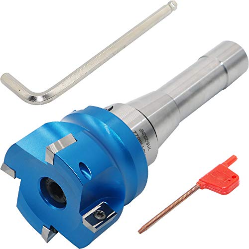 2.5 Inch Face Milling Cutter Aluminum 400R 63MM CNC End Milling Cutter Holder + R8-FMB22 Shank Face Shell Mill Arbor + 4pcs APKT1604 Carbide Inserts + 8mm Hexagon Wrench + T15 Wrench CNC Machine Tools - style: AL 400R 63-22 (2.48 Inch)