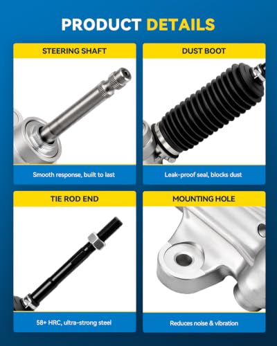 PHILTOP Steering Rack and Pinion for Elantra, Veloster, Elantra GT & Coupe - size: 1G-2409 Elantra