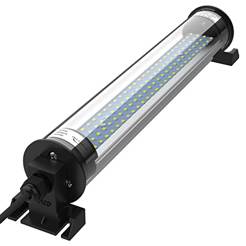 LED Work Light, Machine LED Tube Light, Explosionproof Work Lamp IP66 Waterproof 1500 Lumen 15W 120V-220V Floodlight Mounted on milling Machine Table Suitable for Workshop/Garage/milling Workshop etc - size: 15W