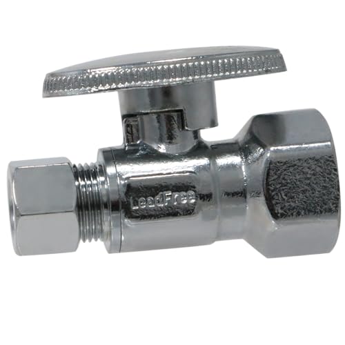 XFITTING 1/2 Inch Female NPT x 3/8 OD Compression Straight Valve, 30-1-4=5XX, 5 Pieces - size: .5" FNPT x .375" Straight
