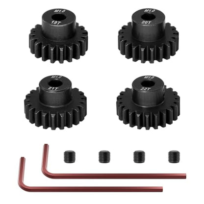 OGRC 1M 5mm Motor Shaft 19T 20T 21T 22T Pinion Gears Fits 1/8 1/10 RC Car