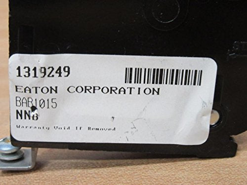 Eaton BAB1015 Bolt-On Mount Type BAB Industrial Miniature Circuit Breaker 1-Pole 15 Amp 120/240 Volt AC Quicklag