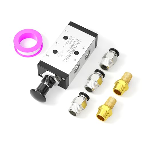 TAILONZ Push Pull Valve 3/8"NPT 5 Way 2 Position 4R310-10 - size: 3/8"NPT