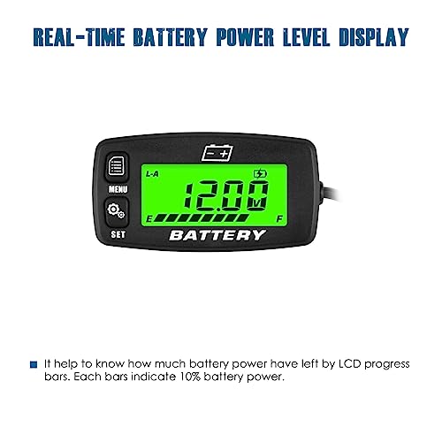 Runleader RL-BI008A Digital Battery Level Meter Voltage Gauge
