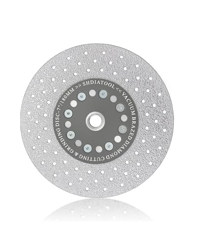 SHDIATOOL 7-Inch Diamond Cutting & Grinding Disc for Granite, 5/8-11 Flange - size: 7 inch