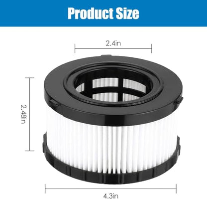 4 Pack DC5151H HEPA Filter Replacement for DEWALT DC5151H DC515 DCV517 Wet/Dry Vacuum