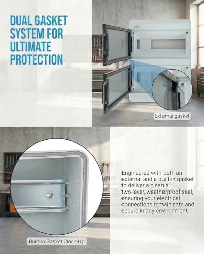 Circuit Breaker Box, IP66 Distribution Protection Box (AT-26 Way-H) - size: 26 - 11.6x15.4x5.1 INCH