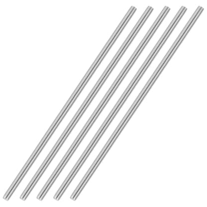M3-0.5 Fully Threaded Rod 140mm Length Coarse Thread 5Pcs - size: M3-0.5 140mm