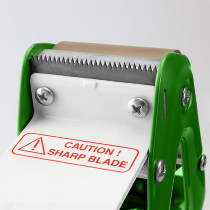 TAPEWELL Heavy Duty Metal Frame Packing Tape Dispenser Gun, 2 inch, Green - color: Green, size: 2 Inch
