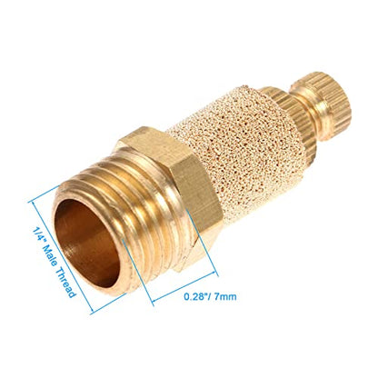 10PCS Air Pneumatic Flow Control Mufflers,1/4" Exhaust Muffler Filters - size: 1/4"