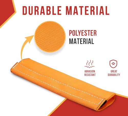 Mytee Products Yellow Polyester Web Sling Wear Pad for Rigging and Lifting Slings Protection - size: 1 - Pack, style: Cordura Tubular Sleeve (6" x 24")