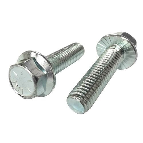 (50) 5/16-18x1/2 Grade 8 Hex Serrated Flange Bolts Flange Screws Zinc