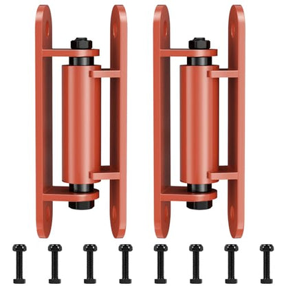 Heavy Duty Gate Hinger 7” Silent Bearing Gate Hinges Red - color: Red