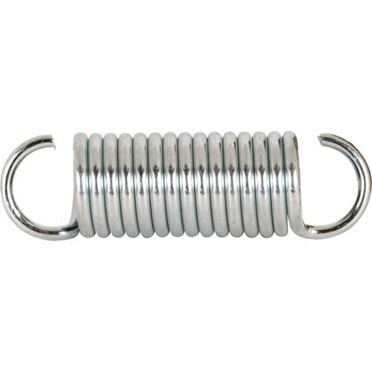 Prime-Line SP 9617 Extension Spring, Spring Steel Construction, Nickel-Plated Finish, 0.105 GA x 3/4 in. x 2-5/8 in., Single Loop Open (2 Pack)