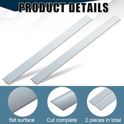Yaocom 2 Pcs 304 Stainless Steel Flat Bar, 36" L,1" W,1/8" T - size: 36" L,1" W,1/8" T
