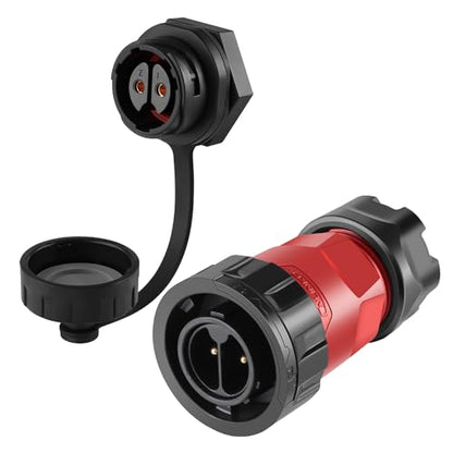 CNLINKO YM-20 2-Pin IP68 Waterproof Circular Connector PBT Plastic Shell - size: 2-Pin