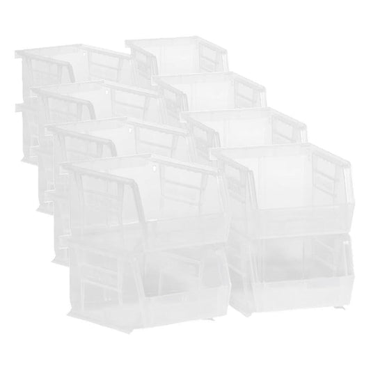 Akro-Mils 30210 AkroBins Plastic Storage Bins,Space-Saving Stackable Bins for Garage,Pantry,Craft Organization,5-Inch x 4-Inch x 3-Inch,Clear,(Pack of 24) - color: Clear, size: 24 Pack