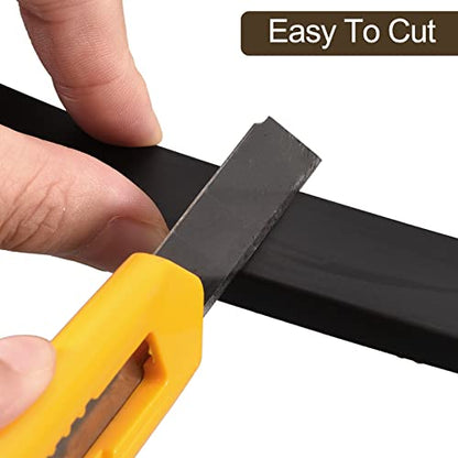 uxcell Adhesive Rubber Strips, 0.8" W x 3/8" T x 6'L Solid Neoprene Rubber Sheet Rolls with Adhesive Backing for DIY Gaskets Seals Pads Crafts - size: 0.8"W x 3/8"T x 6'L
