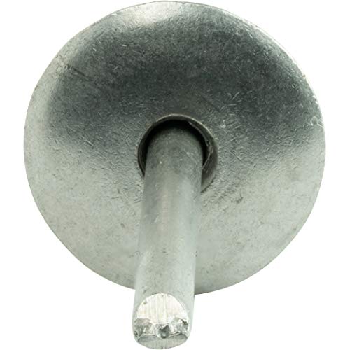 Fastenere Large Flange Pop Rivets - 5/32" x 1/2" (25 Pack) Heavy Duty, Stainless Steel Blind Rivets, Open End 5-8 Grip Range .376" - .500", Corrosion Resistant, High Tensile & Shear Strength - size: 5/32" x 1/2" (5-8) (25 Pack)