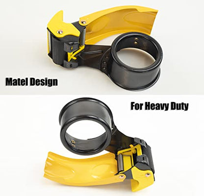 【Upgraded】 PROSUN Blade Safety Cover 2 Inch Professional Packing Tape Dispenser Packaging Metal Handheld Tape Gun Sealing Cutter TG11