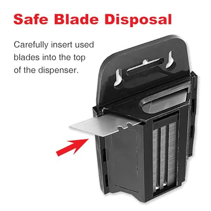IVY Classic 11178 Heavy Duty USA Utility Knife Blades with Dispenser, 100 Pack - size: 100-Pack