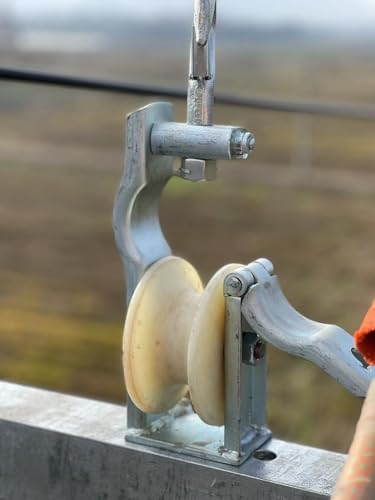 Low Voltage & Network Cable Installation Pulley.Cable Pulley Set for Low Voltage Electrical,Network,& Coax Cables-Smooth Cable Installation,Swivel Snap Hooks,and Anti-Friction Bearings