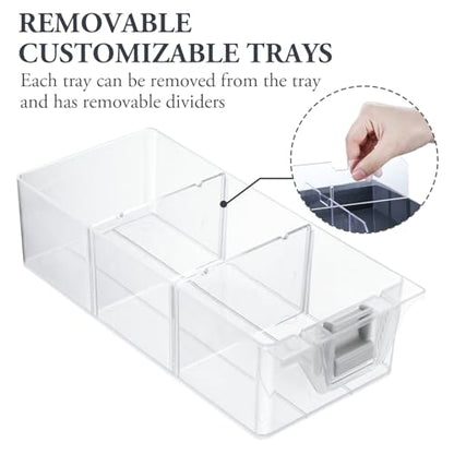 MyGift 11 Inch Hardware Organizer Case 24 Compartments 6 Drawers Gray - color: Dark Gray