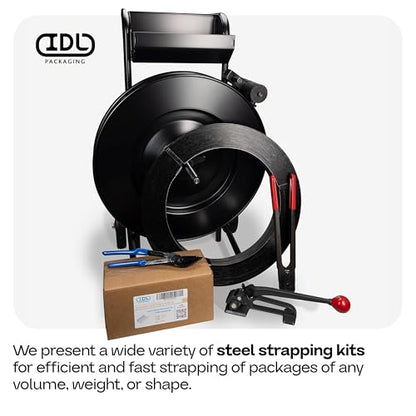 IDL Packaging C-3125 Double-Notched Front-Action Sealer/Crimper for 5/8" Steel Strapping – Durable Tool with Long Handle – Good for Horizontal and Vertical Operation – Heat-Treated Wearing Steel Parts - size: for 5/8" steel strapping
