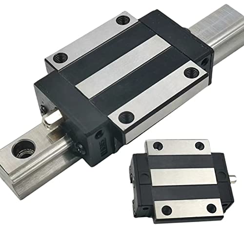 EG15 CNC Linear Rail 1PCS EGW15 6.69 inch / 170mm Length 15mm Width Square Linear Slide Guideway Rail + 2PCS EGW15 CC Carriage Bearing Slider Sliding Block Kit - size: L: 170mm / 6.69 Inch, style: EGW15CC