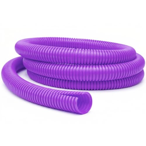 Kable Kontrol Colored Split Wire Loom Tubing 1/4" Inch 100 Ft Long - Purple Conduit Cover for Cords - Corrugated Tubing and Protector for Automotive - Durable Polyethylene - color: Purple, size: 0.25 Inch (1/4") - 100 Feet