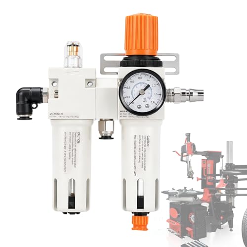 1/4" NPT Tire Changer Oil Water Separator, Air Filter Pressure Regulator