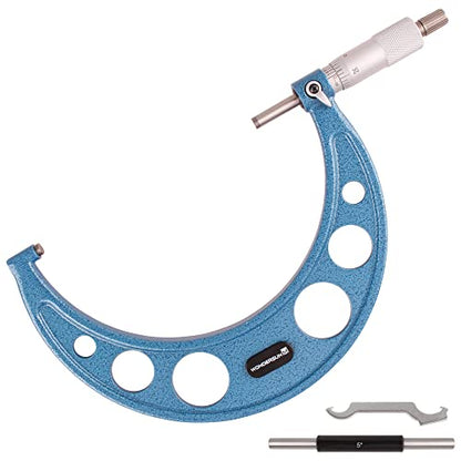 Outside Micrometer 5-6" Measuring Range,0.0001" Graduation for Machinists,Professional Precision Tool for Accurate Measurements - size: Outside Micrometer (5-6" Range)
