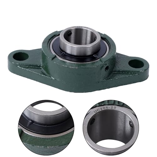 findmall UCFL206-20 Flange Mounted Pillow Block Bearing 4Pcs