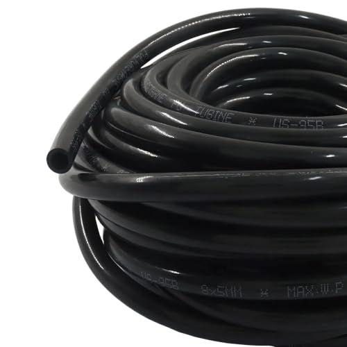 39ft (12m Roll) 8mm OD x 5mm ID Pneumatic Tubing, (Black) - color: Black, size: 8mm OD x 5mm ID