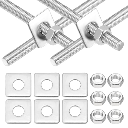MECCANIXITY 4Set M6x90mm Fully Threaded Rod Threaded Rods Bar Studs - size: M6x90mm