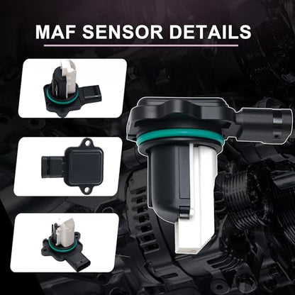 Mass Air Flow Sensor Meter MAF 13627593624 fit for BMW 11-17 X3 X5 X6, 13-15 740i 740li,07-15 335i, 11-13 135i, 09-16 535i, 10-17 535i GT, 12-18 640i, Activehybrid 5/7,2016 435i,(4 Pins)